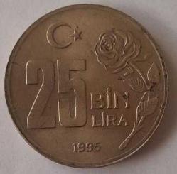1995 25 BİN LİRA DÜNYA HOŞGÖRÜ YILI*3