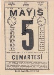 5 Mayıs 1973 /Büyük Saatli Maarif Takvimi