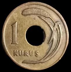 1948 Delikli 1 Kuruş