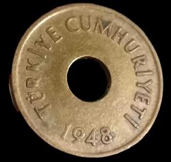 1948 Delikli 1 Kuruş