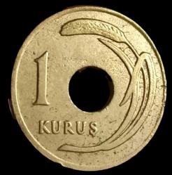 1949 Delikli 1 Kuruş