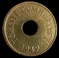 1949 Delikli 1 Kuruş