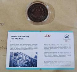 Anadolu Ajansının Kuruluşunun 100. Yılı Bronz