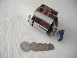 Türkiye İş Bankası Klasik Metal Kumbara ( Anahtarlı )