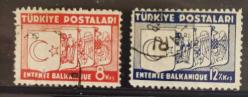 LOT.20 » 1937 BALKAN ANTANTI DAMGALI TAM SERİ