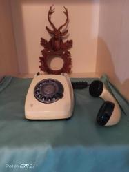 Telephone TYP 61, Eski tip, dönem, çevirmeli telefon. PTT onaylıdır.