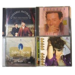 12 Adet CD - Lara Turca, Fulden URAS, Mutlu GENÇ, Ezan kamet, Kayahan, Zekai dede, Kerem GÖRSEV