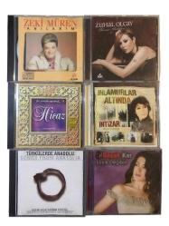 12 adet CD - Zeki MÜREN, Zuhal OLCAY, Türkülerde Anadolu, Önder KARATAŞ, Umut ALTINÇAĞ, Deniz KAN