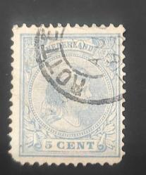 LOT.12 » Hollanda 1891 Kralice Wlilhelmina- damgalı