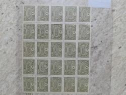 Osmanlı 1913 20 para Yeni postane 25 li Blok Nadir.