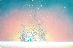 Yeni Yıl Temalı Dönem Kartpostal 1