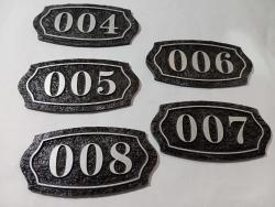 Antika - 5 adet eski dönem kapı numarasi - kitantik - kitaLog