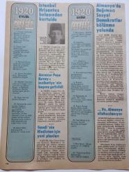 1920 = ( Eylül-ekim ) - Anvers Olimpiyat oyunları • Gandi'nin Hindistan için yeni planları • Ve Almanya silahsızlanıyor • İstanbul Hrisantos belasından kurtuldu ~ [ 2 YAPRAK 4 SAYFA ]