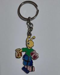 TURKCELL MASKOT  SELOCAN ANAHTARLIK - 2008 Yılı MÜKEMMEL  çift taraflı METAL  ANAHTARLIK