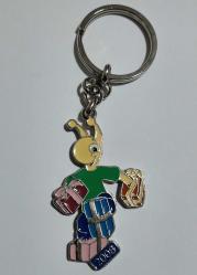 TURKCELL MASKOT  SELOCAN ANAHTARLIK - 2008 Yılı MÜKEMMEL  çift taraflı METAL  ANAHTARLIK
