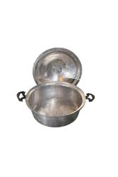 Antika dekorluk bakır tencere 21,5 cm çapında 12 cm boyunda