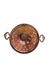 antika bakır dekorluk tencere - 23,5 cm çapında 14 cm boyunda