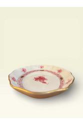 EL YAPIMI PORSELEN SUNUM TABAĞI | 20x15 CM | EL BOYAMA | KOLEKSİYONLUK