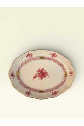 EL YAPIMI PORSELEN SUNUM TABAĞI | 20x15 CM | EL BOYAMA | KOLEKSİYONLUK