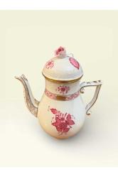 EL YAPIMI PORSELEN ÇAYDANLIK ÇAY POTU | EL BOYAMA | KOLEKSİYONLUK