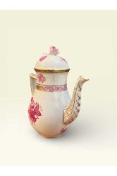 EL YAPIMI PORSELEN ÇAYDANLIK ÇAY POTU | EL BOYAMA | KOLEKSİYONLUK