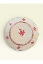 HEREND EL YAPIMI PORSELEN SERVİS TABAĞI | 24,5 CM | EL BOYAMA | KOLEKSİYONLUK