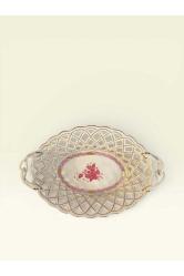 HEREND AJURLU EL YAPIMI PORSELEN SERVİS TABAĞI | 33x22x8 CM | EL BOYAMA | KOLEKSİYONLUK