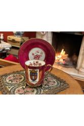 limoges duble türk kahvesi fincanı