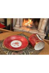 limoges duble türk kahvesi fincanı