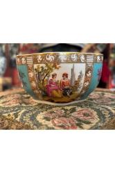 1900 başları Sevres tarzı Avrupa porselen sunumluk 11 cm 9,5 cm 6 cm ölçülerinde