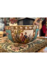 1900 başları Sevres tarzı Avrupa porselen sunumluk 11 cm 9,5 cm 6 cm ölçülerinde