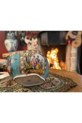 1900 başları Sevres tarzı Avrupa porselen sunumluk 11 cm 9,5 cm 6 cm ölçülerinde