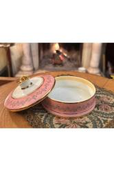 Limoges el boyama bonboniyer 10 cm çapında