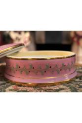 Limoges el boyama bonboniyer 10 cm çapında