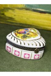 Limoges porselen Bomboniyer 6 cm 5,5 cm 3,5 cm ölçülerinde