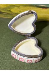 Limoges porselen Bomboniyer 6 cm 5,5 cm 3,5 cm ölçülerinde