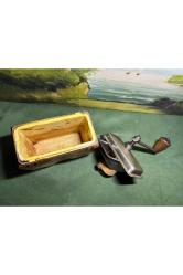 1980 ler alman Geska ahşap kahve değirmeni 13 cm 6,5 cm 19 cm ölçülerinde