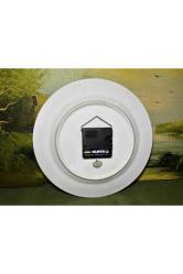 Sachsen marka porselen duvar tabağı şeklinde saat