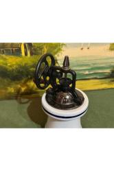 Opalin camlı kahve karabiber değirmeni 18 cm boyunda 9 cm çapında