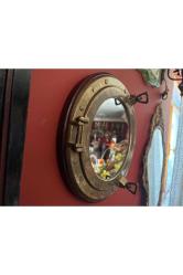 Pirinç kamara penceresinden ayna 29 cm çapında