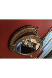 Pirinç kamara penceresinden ayna 29 cm çapında