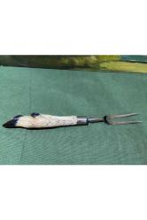 Gerçek Karaca ayağından servis çatalı- 29 cm boyunda