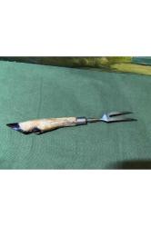 Gerçek Karaca ayağından servis çatalı- 29 cm boyunda