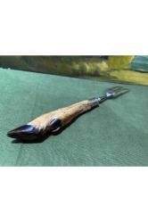 Gerçek Karaca ayağından servis çatalı- 29 cm boyunda