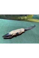 Gerçek Karaca ayağından peynir bıçağı- 29 cm boyunda