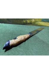 Gerçek Karaca ayağından servis bıçağı bıçak - 33 cm boyunda