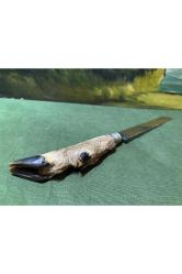 Gerçek Karaca ayağından ekmek bıçağı - 33 cm boyunda