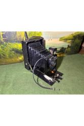 zeiss ikon antika körüklü fotoğraf makinası büyük boy 19 cm 15,5 cm 11 cm ölçülerinde