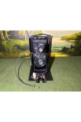 zeiss ikon antika körüklü fotoğraf makinası büyük boy 19 cm 15,5 cm 11 cm ölçülerinde