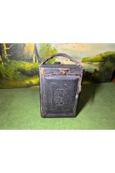 zeiss ikon antika körüklü fotoğraf makinası büyük boy 19 cm 15,5 cm 11 cm ölçülerinde